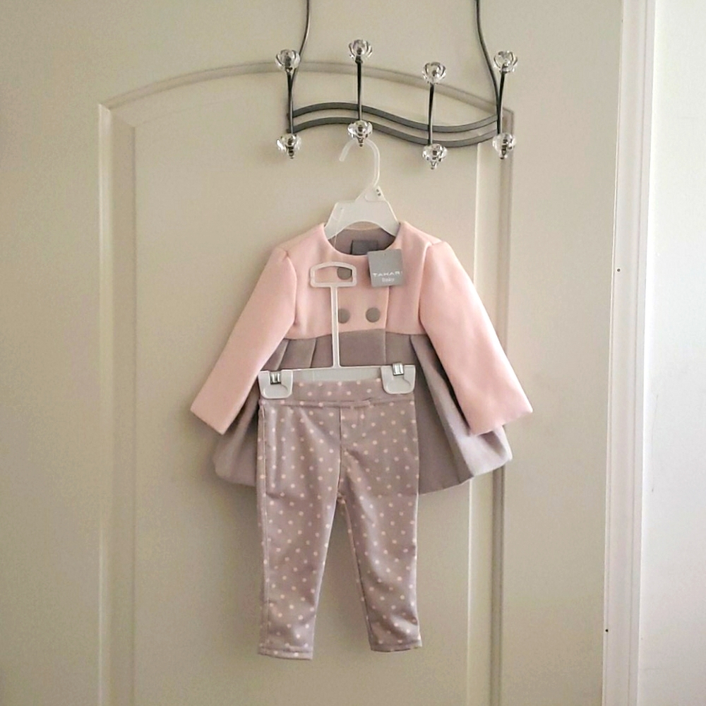 TAHARI BABY BEAUTIFUL DRESS COAT SET..
